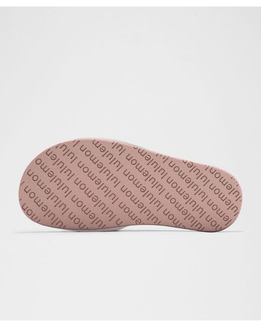 lululemon athletica Pink – Restfeel Slides Graphic – – Size 14