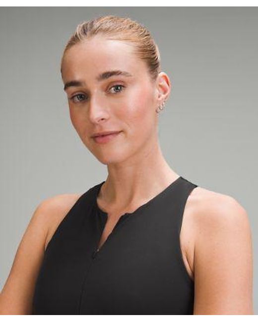 lululemon athletica Black Fast And Free Zip-front Dress
