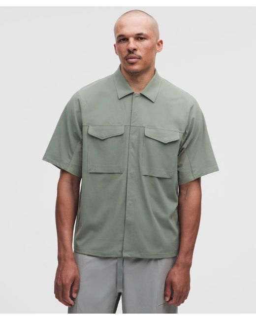 lululemon athletica Green – Uv-Protective Lightweight Hike Overshirt – /Pastel – Size Large for men