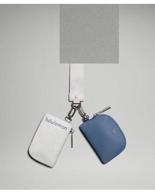 lululemon athletica Blue – Dual Pouch Wristlet Bag –