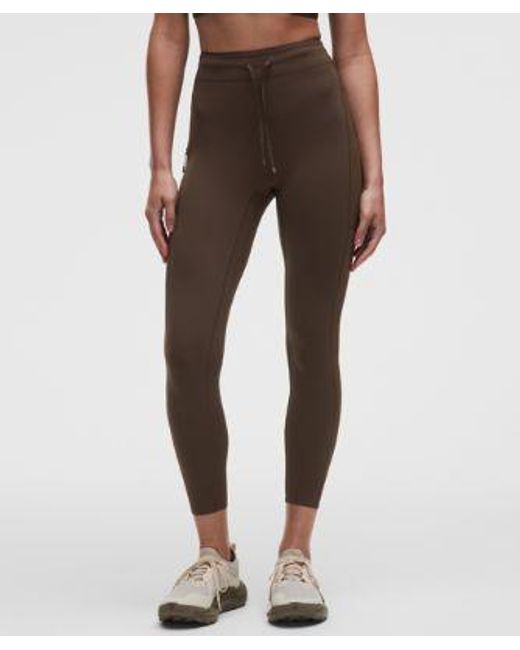 lululemon athletica Pink – No Line High-Rise Running Tight Leggings – 25" – – Size 4