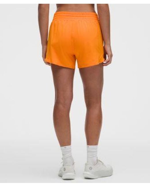 lululemon athletica Orange – Hotty Hot High-Rise Lined Shorts – 4" – – Size 4