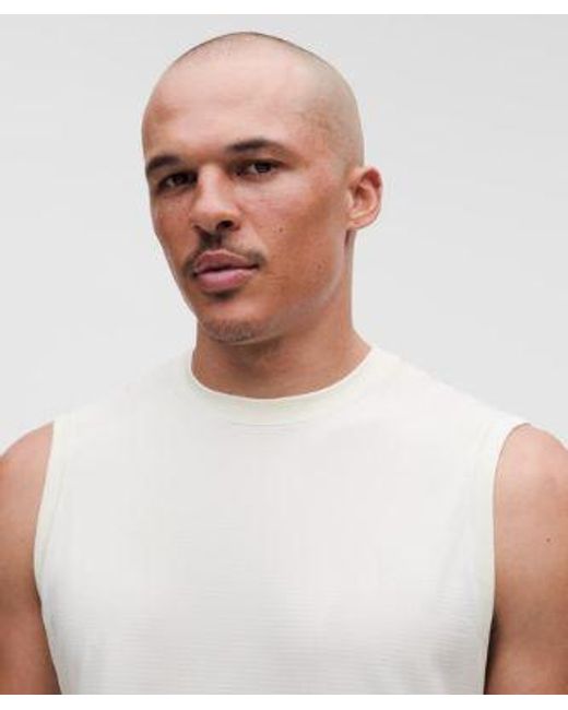 lululemon athletica White Metal Vent Tech Relaxed-Fit Sleeveless Shirt for men