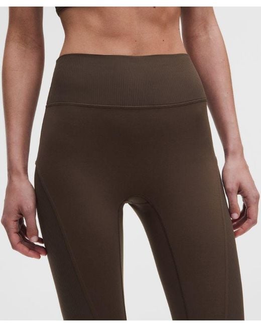 lululemon athletica Multicolor Nulu And Mesh No Line High-Rise Studio Tight 25"