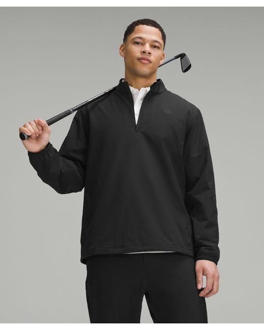 lululemon athletica Gray Golf Half-zip Windbreaker for men