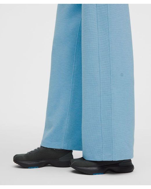 lululemon athletica Blue – Scuba Mid-Rise Wide-Leg Pants Waffle – – Size Large