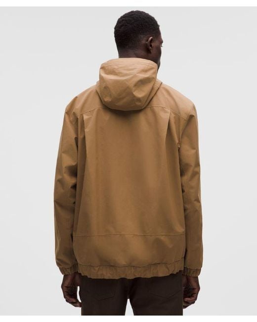 lululemon athletica Natural – Waterproof Cinch-Hem Jacket – /Khaki – for men
