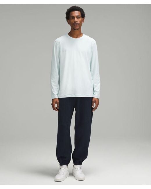 lululemon athletica Gray – Soft Jersey Long-Sleeve Shirt – – for men