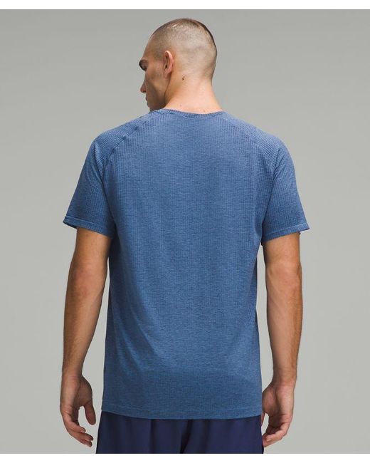 lululemon athletica Blue – Metal Vent Tech Short-Sleeve Shirt – – for men