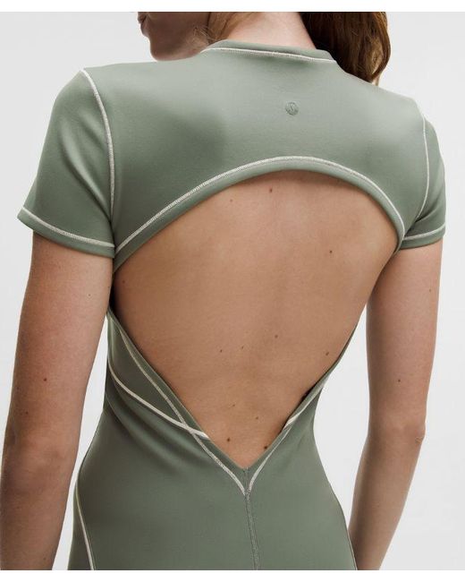 lululemon athletica Green – Ultralu Contour-Seam Onesie – 4" – /Pastel – Size Large