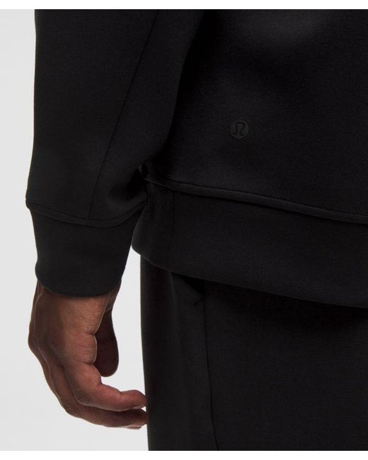 lululemon athletica Black – Smooth Spacer Classic-Fit Crew Sweatshirt – – Size Large for men