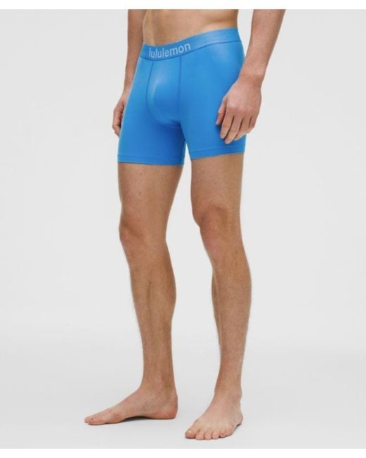 lululemon athletica Blue – Soft Stretch Active Boxers Briefs – 5" – – Size Large for men