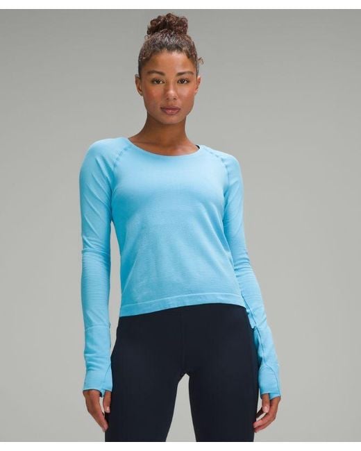 lululemon athletica Blue Swiftly Tech Long-Sleeve Shirt 2.0 Waist Length