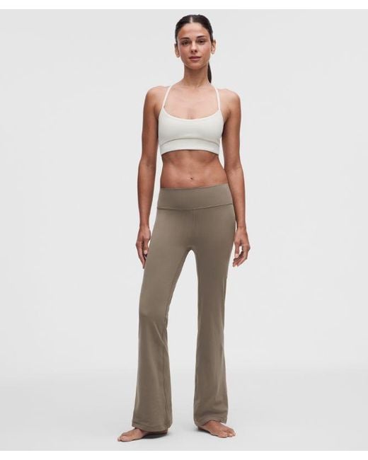 lululemon athletica Natural – Groove Nulu High-Rise Flared Pants Short – – Size 4