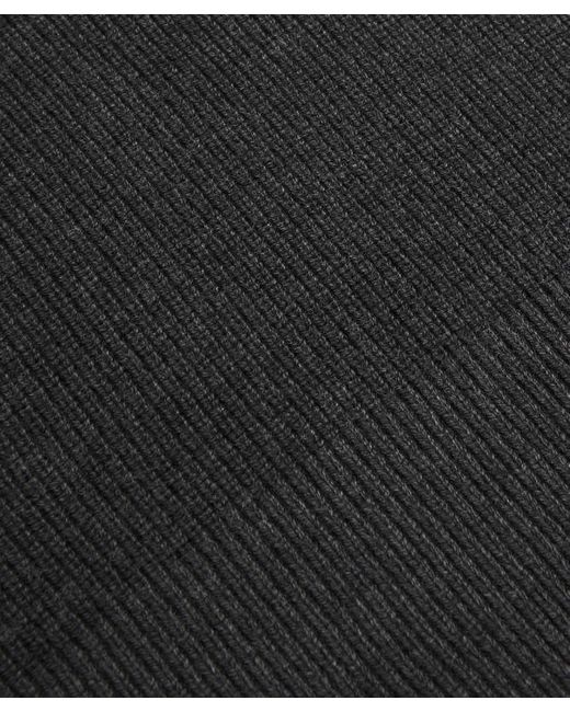 lululemon athletica Black Collared Merino Wool-blend Sweater