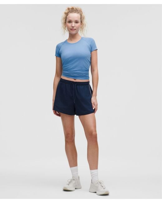 lululemon athletica Blue – Swiftly Tech Short-Sleeve Shirt 2.4 Hip Length – – Size 4