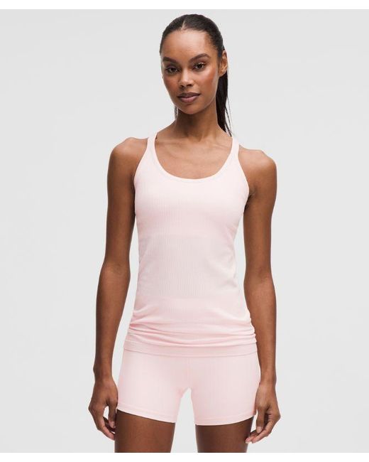 lululemon athletica Pink – Ebb To Street Tank Top Light Support, B/C Cup – – Size 16