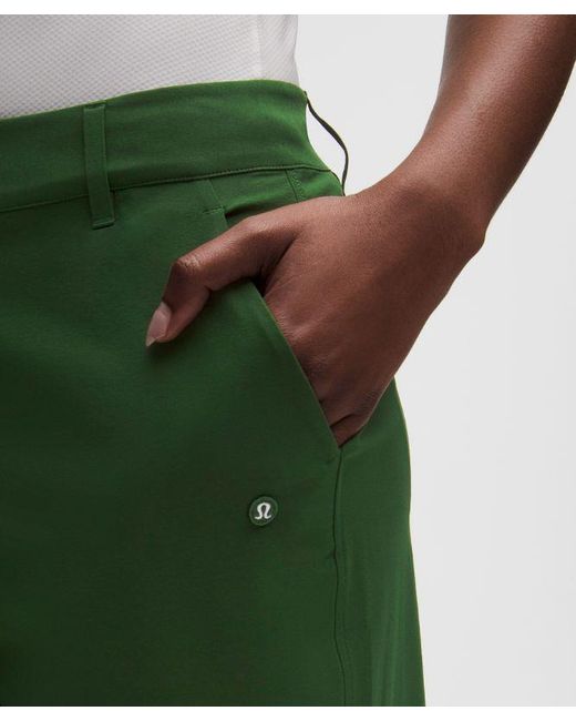 lululemon athletica Green – Stretch Golf Pants Regular Stitched Logo – – Size 28