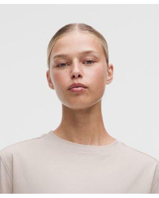 lululemon athletica White All Yours Organic Cotton Crewneck T-Shirt