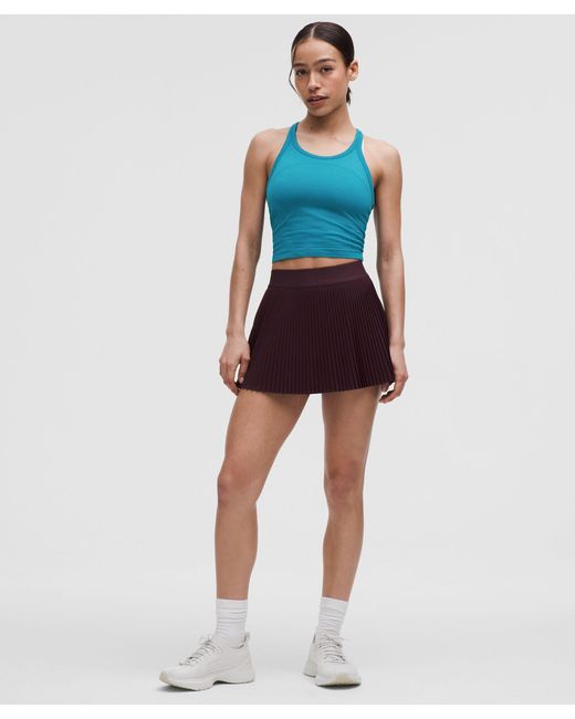 lululemon athletica Blue Swiftly Tech Cropped Racerback Tank Top 2