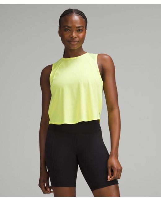 lululemon athletica Green Sculpt Cropped Tank Top