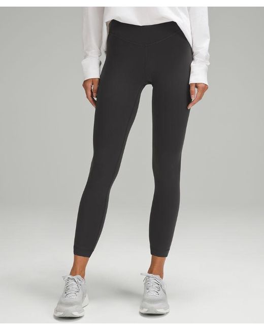 lululemon athletica Black Wunder Under Smoothcover High-Rise Tight 25"