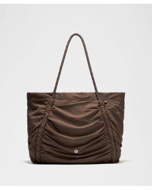 lululemon athletica Brown – Ruched Tote Bag 24L –