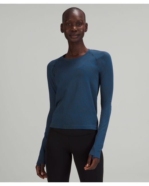 lululemon athletica Swiftly Tech Long Sleeve Shirt 2.0 Race Length in Blue