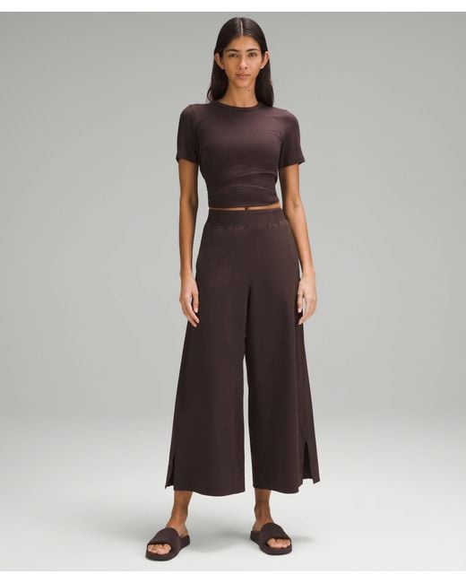 lululemon athletica Stretch Woven High-rise Wide-leg Cropped Pants