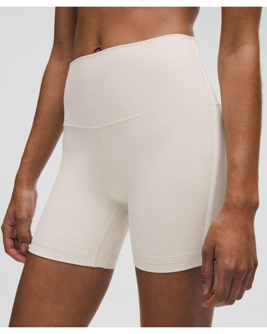 lululemon athletica White Align High-Rise Side-Stripe Short 6"