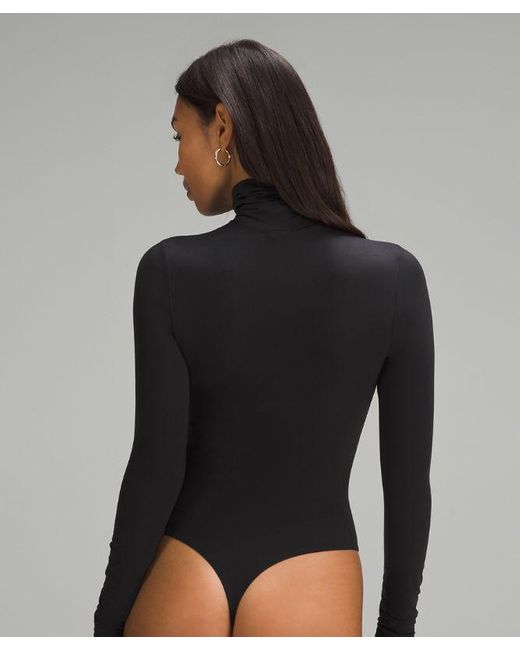 lululemon athletica Black Wundermost Bodysuit - Ultra-soft Nulu Turtleneck Bodysuit