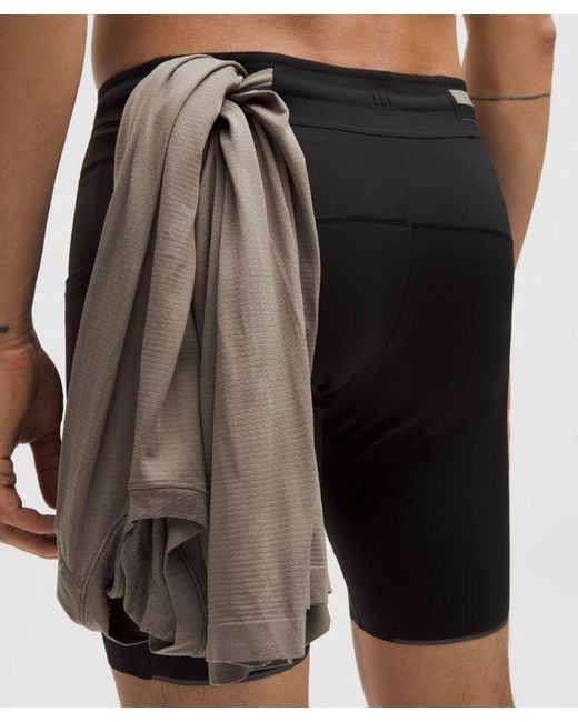 lululemon athletica Black Fast And Free Half Tight 8" for men