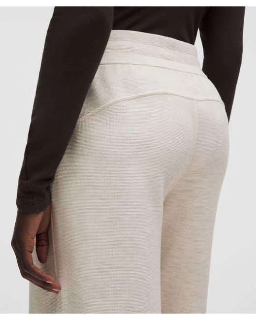 lululemon athletica White Scuba Mid-Rise Wide-Leg Pant