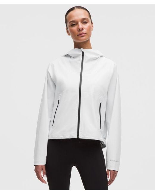 lululemon athletica White – Lightweight Waterproof Running Jacket – – Size 6