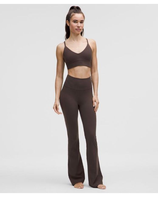 lululemon athletica Brown Groove Nulu Super-High-Rise Flared Pants Regular