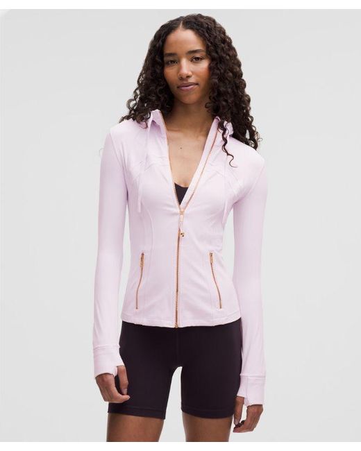 lululemon – Define Hooded Jacket Nulu – – Size 6 in Pink | Lyst UK