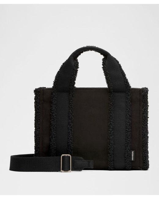 lululemon athletica Black – Boxy Mini Tote Bag 4.5L Faux Shearling Trims –