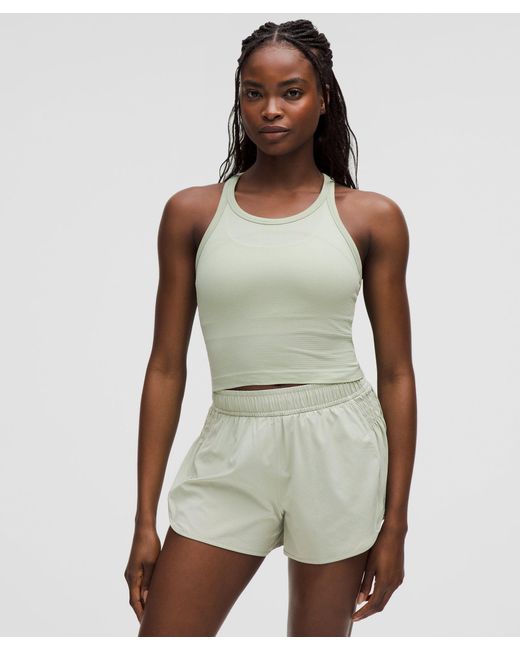lululemon athletica Green Swiftly Tech Cropped Racerback Tank Top 2