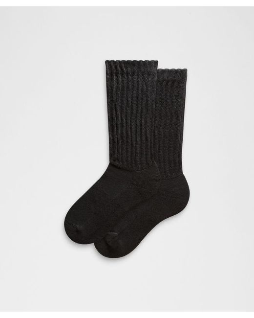 lululemon athletica Black – Slouch Socks – – Size Large