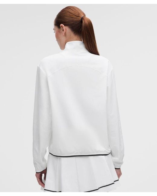 lululemon athletica White – Uv-Protective Lightweight Half Zip Long-Sleeve Top – – Size Large