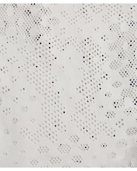 lululemon athletica White – Jacquard-Mesh Short-Sleeve Shirt Slnsh Collection – – Size Large