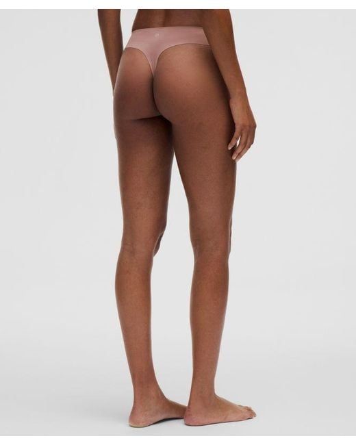 lululemon athletica Natural Invisiwear Mid-Rise Thong Underwear