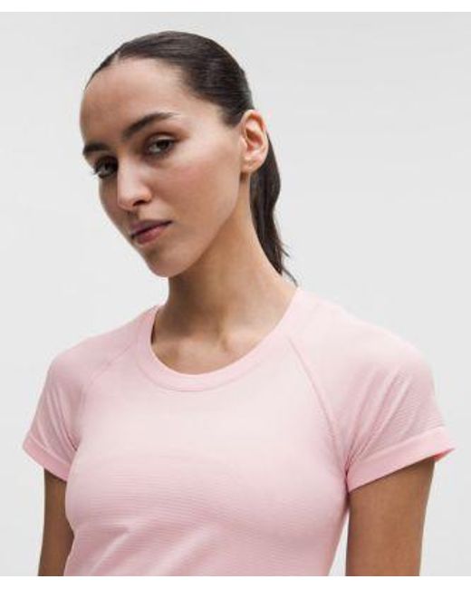 lululemon athletica Red – Swiftly Tech Short-Sleeve Shirt 2.4 Hip Length – – Size 4