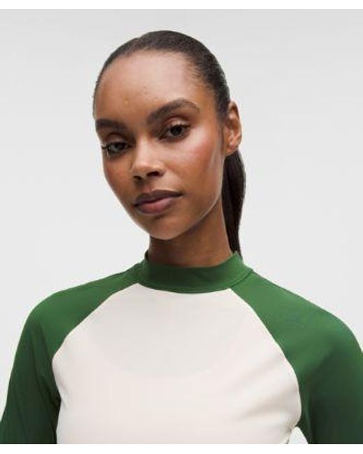 lululemon athletica Green – Uv-Protective Mockneck Long-Sleeve Shirt – – Size Large