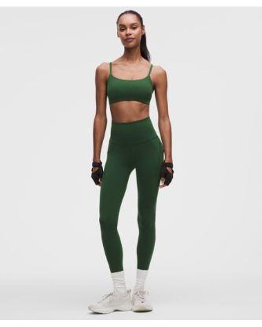 lululemon athletica Green – Wunder Train High-Rise Tight Leggings With Pockets – 25" – – Size 4