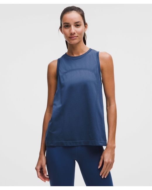 lululemon athletica Blue Swiftly Relaxed Tank Top