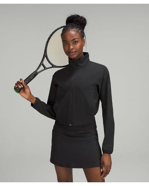 lululemon athletica Black – Water-Repellent Stretch Tennis Jacket – –