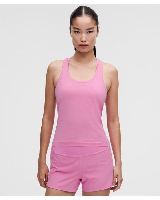 lululemon athletica Pink – Swiftly Tech Racerback Tank Top 2.4 Waist Length – – Size 4