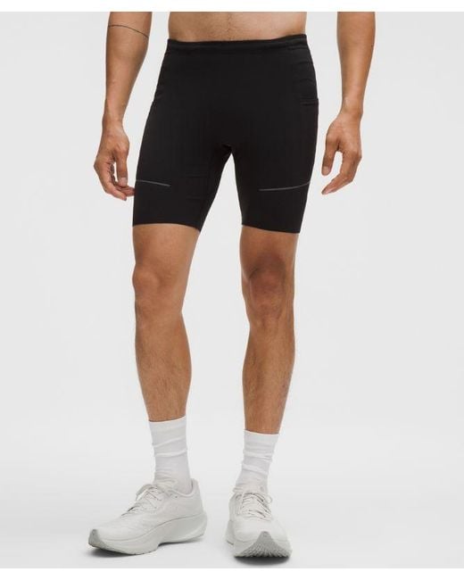 lululemon athletica Black Fast And Free Half Tight 8" for men