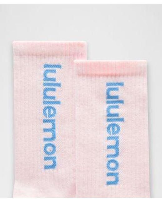 lululemon athletica Blue Daily Essential Crew Socks